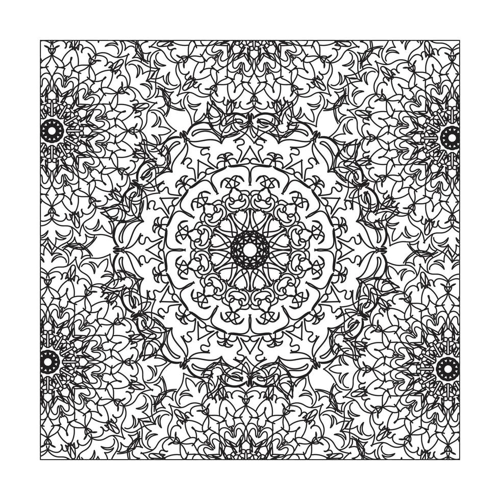 handgetekende mandala. decoratie in etnische oosterse doodle sieraad. vector