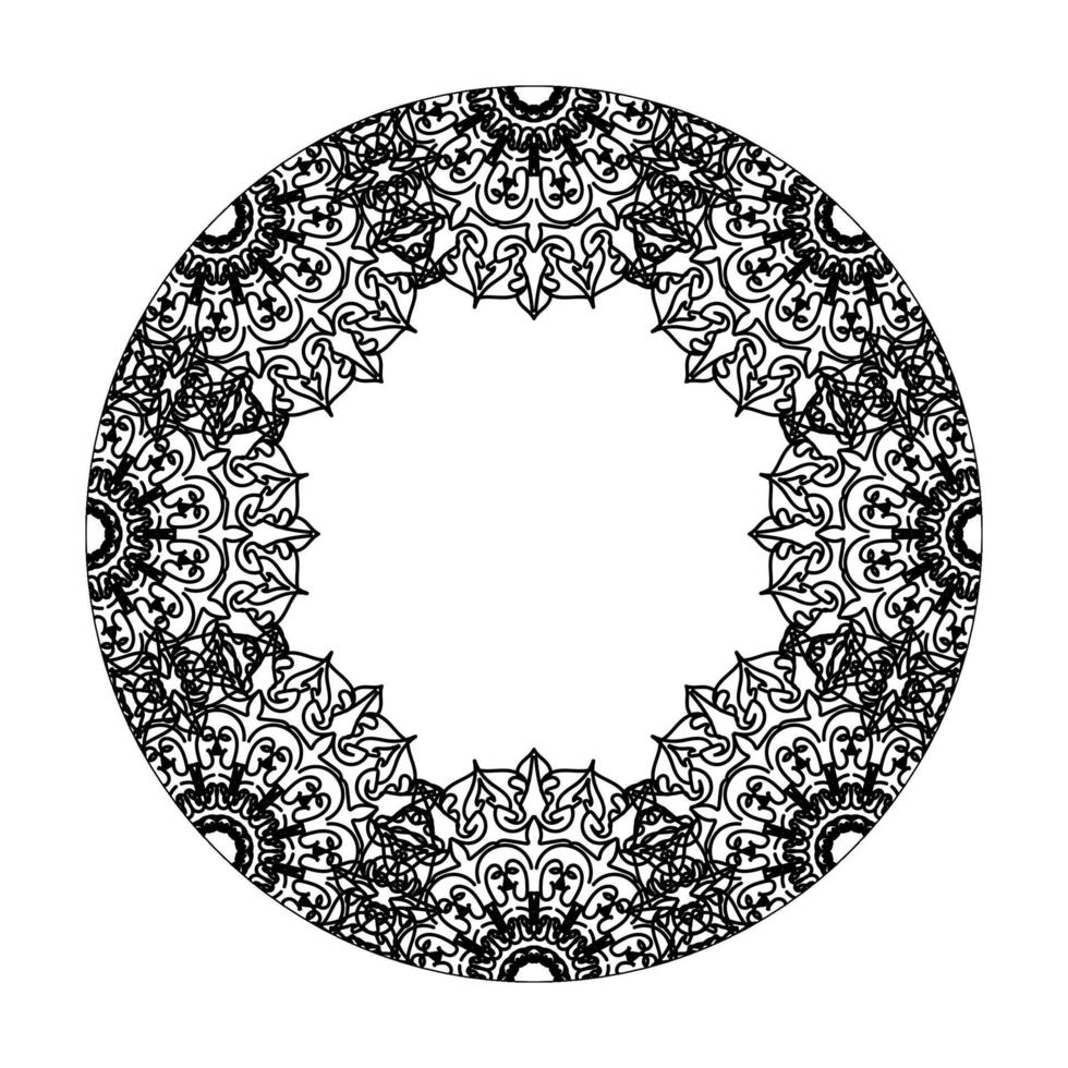 handgetekende mandala. decoratie in etnische oosterse doodle sieraad. vector