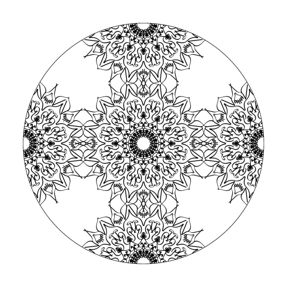 handgetekende mandala. decoratie in etnische oosterse doodle sieraad. vector