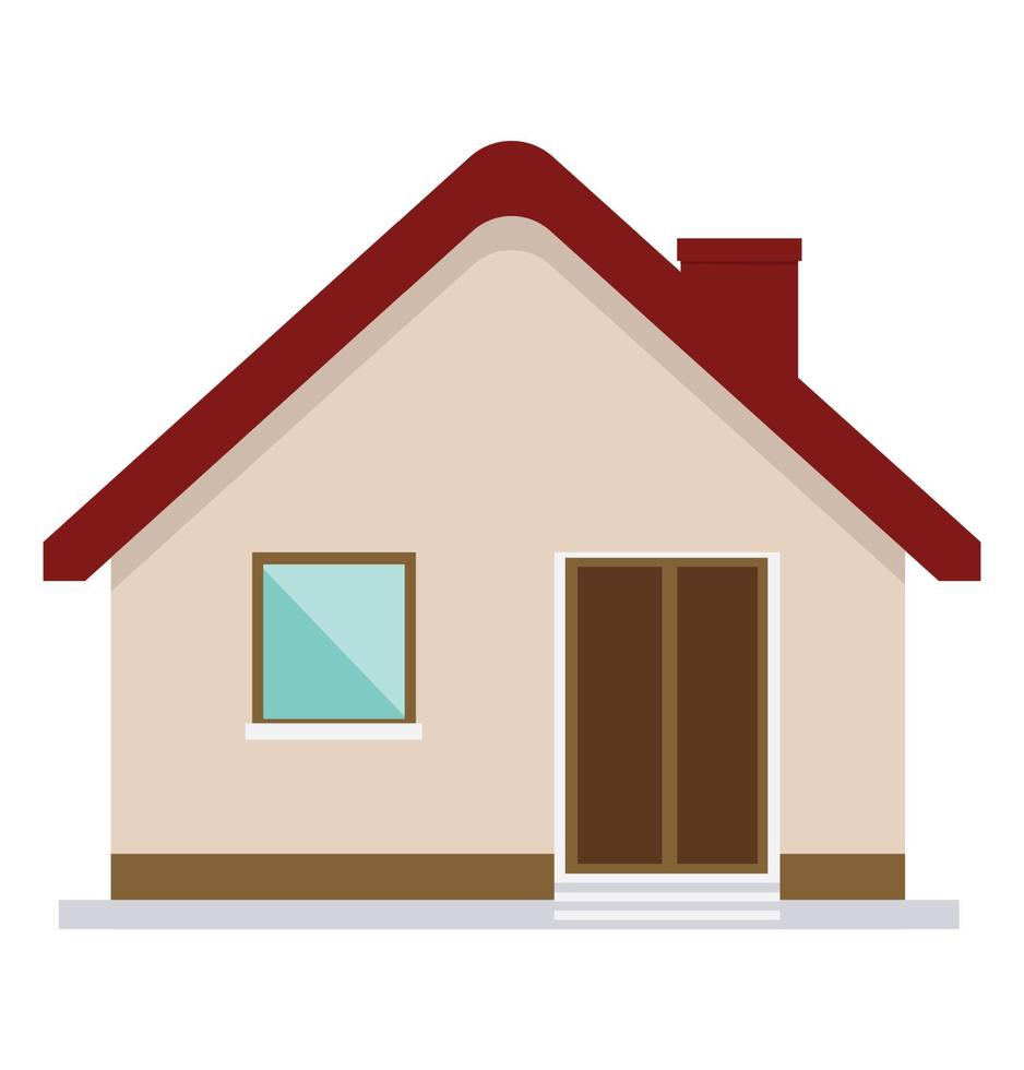 huis ontwerp vector platte pictogram