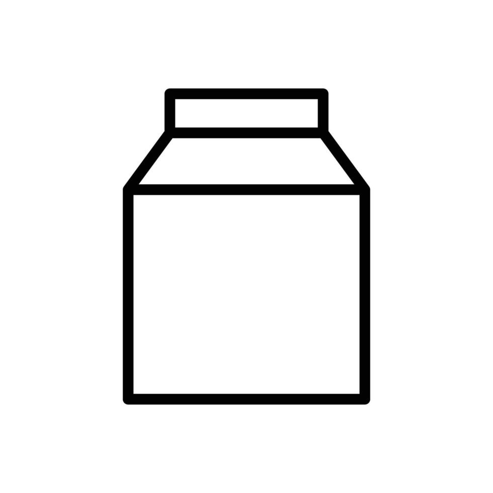 drankje icoon. melk. lijn pictogramstijl. geschikt voor melkdranken icoon. eenvoudig ontwerp bewerkbaar. ontwerpsjabloon vector