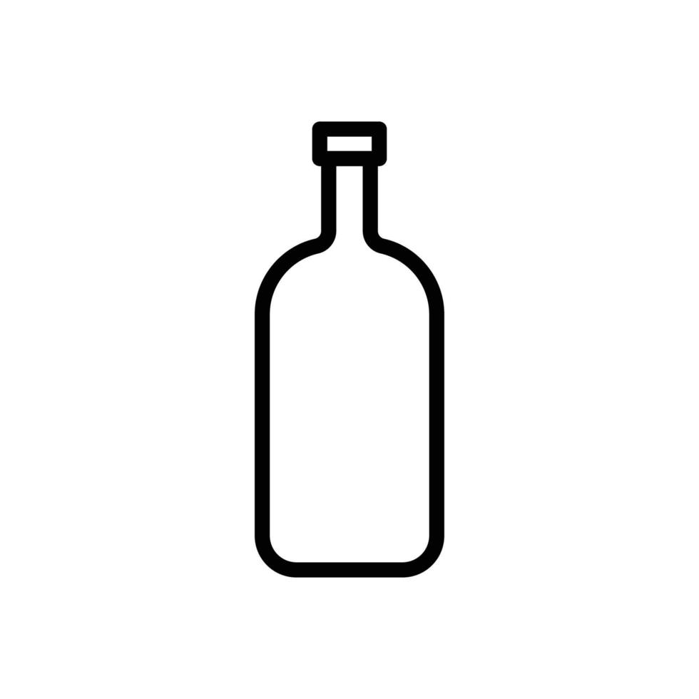 drankje icoon. fles. lijn pictogramstijl. geschikt voor fles drank icoon. eenvoudig ontwerp bewerkbaar. ontwerpsjabloon vector