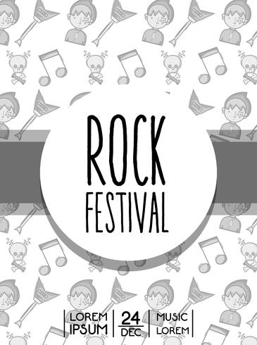 rock festival evenement muziekconcert vector