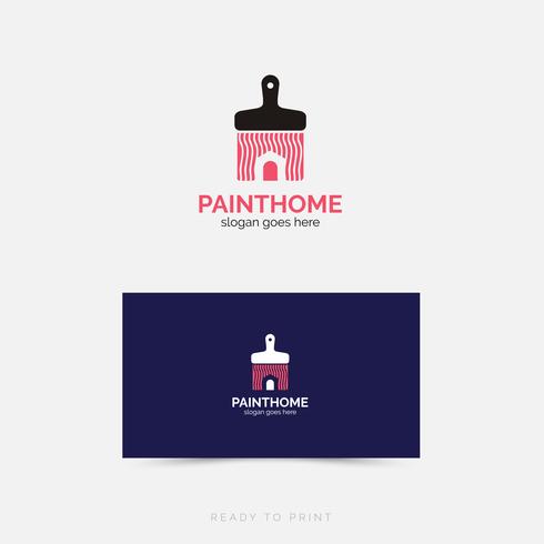 Logo Corporate PaintHome eenvoudig ontwerp vector