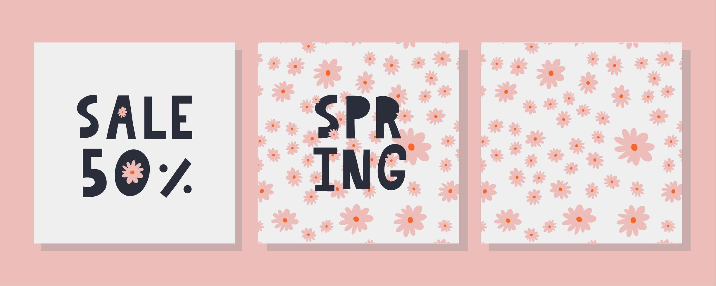 hallo lente hand logo, typografie kentekenpictogram. belettering lente seizoen met blad voor wenskaart, uitnodigingssjabloon. retro, vintage belettering banner poster sjabloon achtergrond, verkoop, aanbieding vector