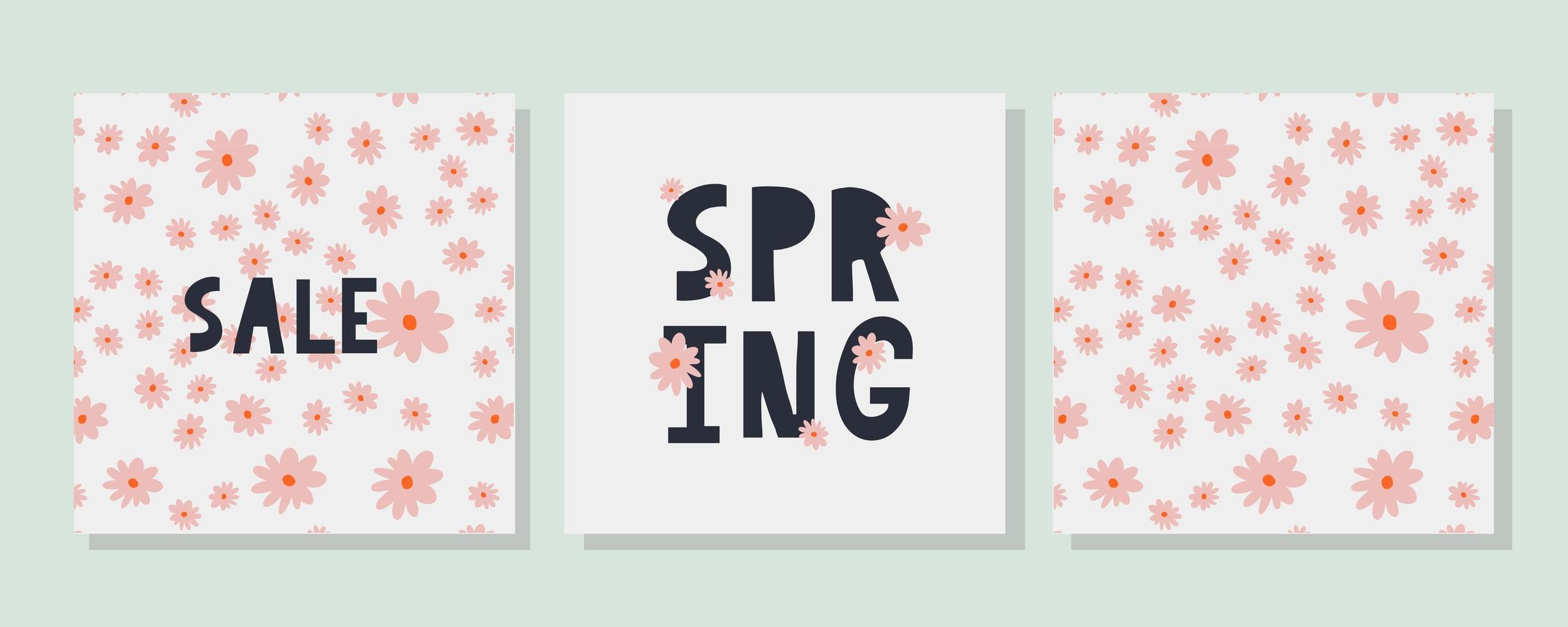 hallo lente hand logo, typografie kentekenpictogram. belettering lente seizoen met blad voor wenskaart, uitnodigingssjabloon. retro, vintage belettering banner poster sjabloon achtergrond, verkoop, aanbieding vector