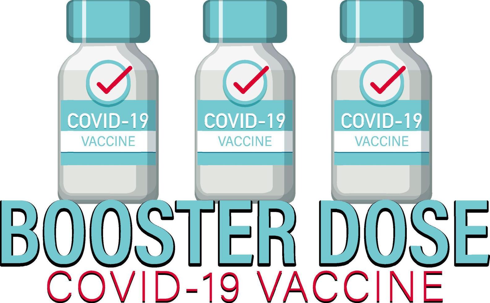 boostershort covid 19 vaccin logo vector