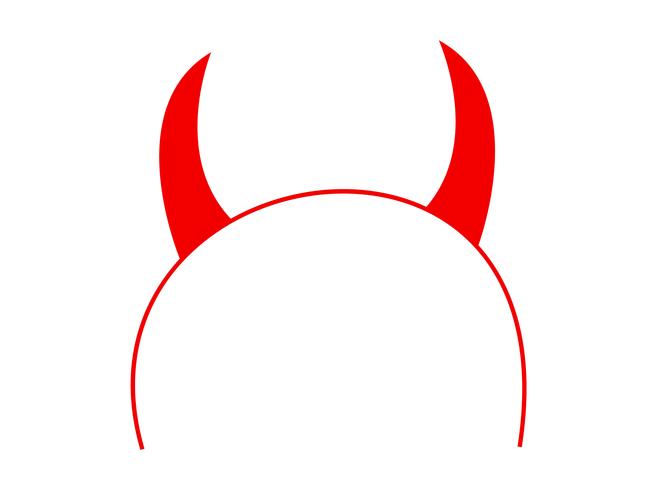 Satan duivel horens vector