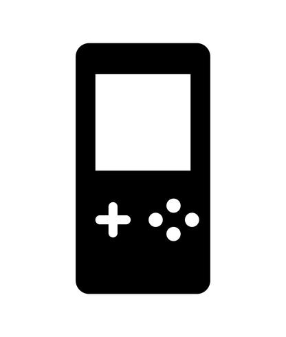 Draagbaar handheld gamingapparaat vector