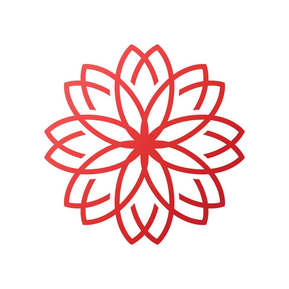 bloemen bloem ornament logo ontwerp vector