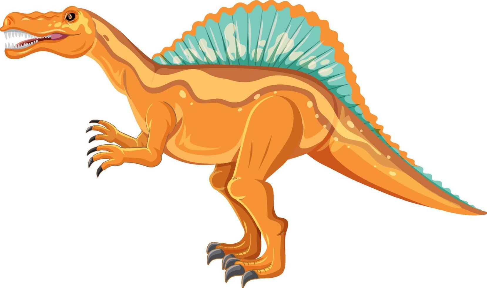 spinosaurus dinosaurus op witte achtergrond vector