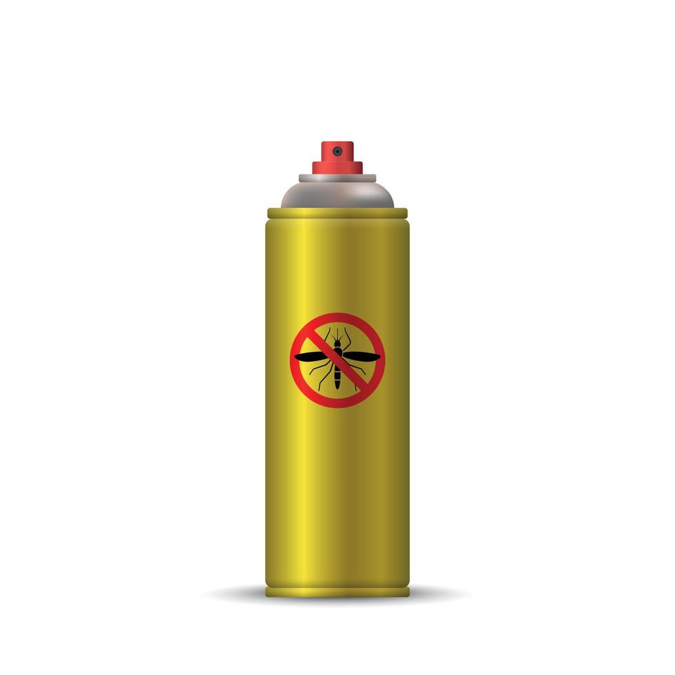 realistische muggenspray. vector illustratie