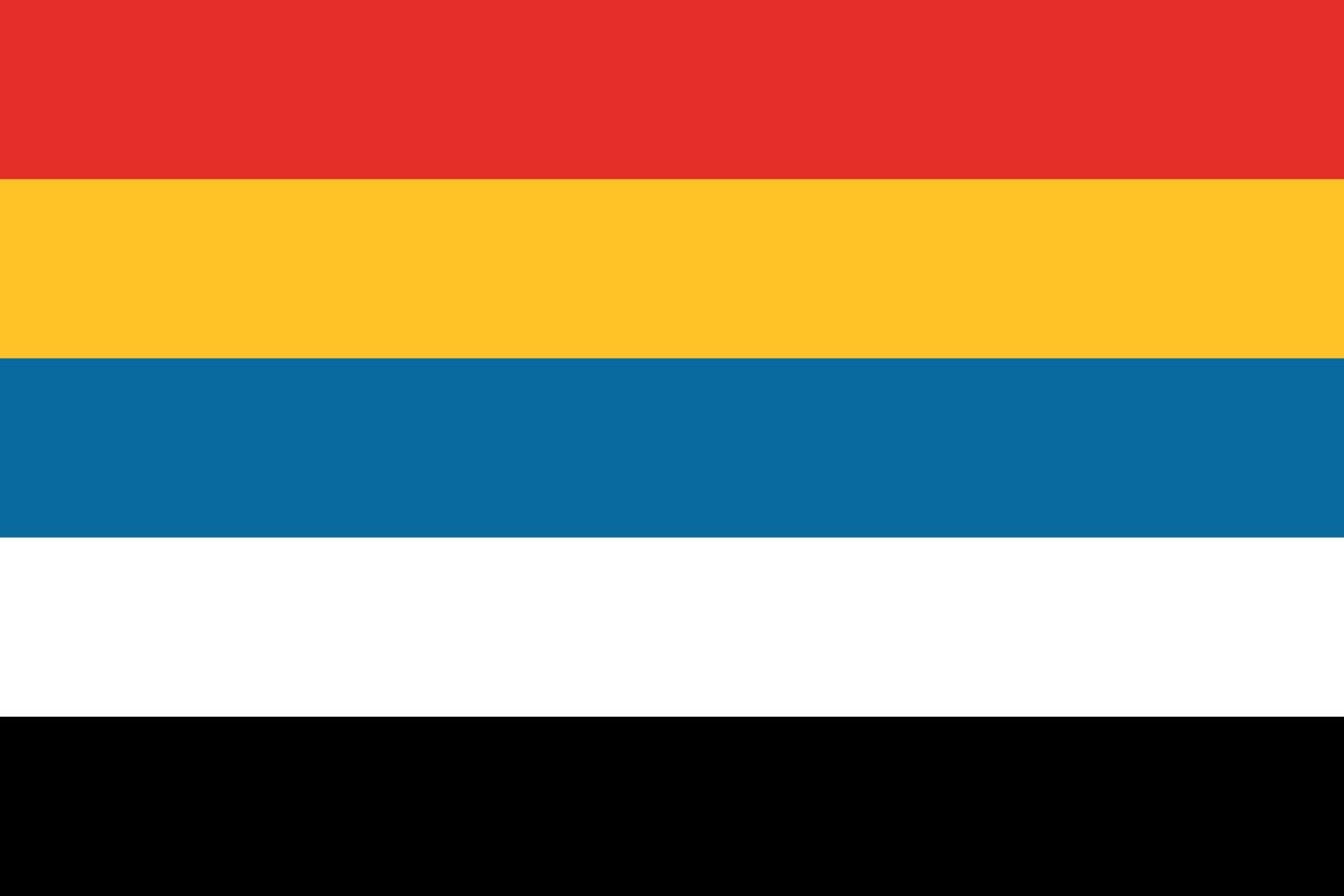 historische vlag. juiste verhouding en kleur vector