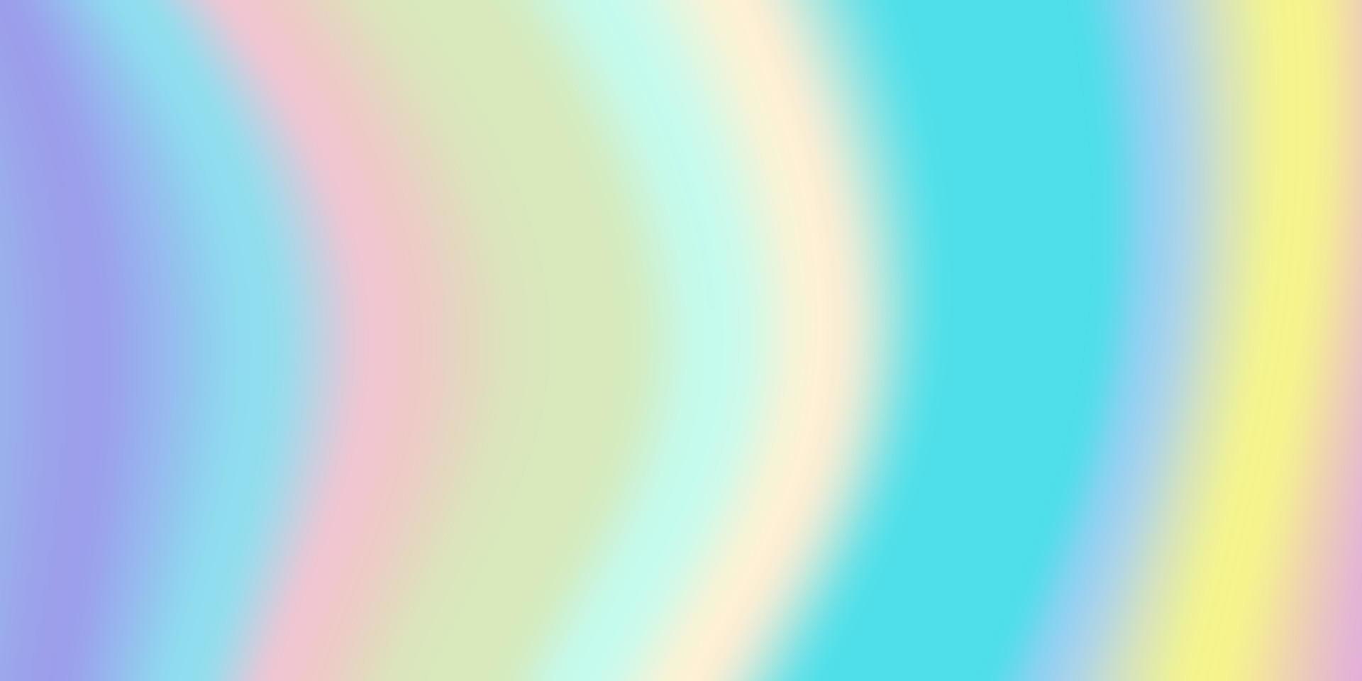 regenboog pastel patroon hologram achtergrond. licht vervagen decoratie holografische achtergrond. levendige holografie effect achtergrond. abstract trendy modern behangontwerp. vectorillustratie. vector