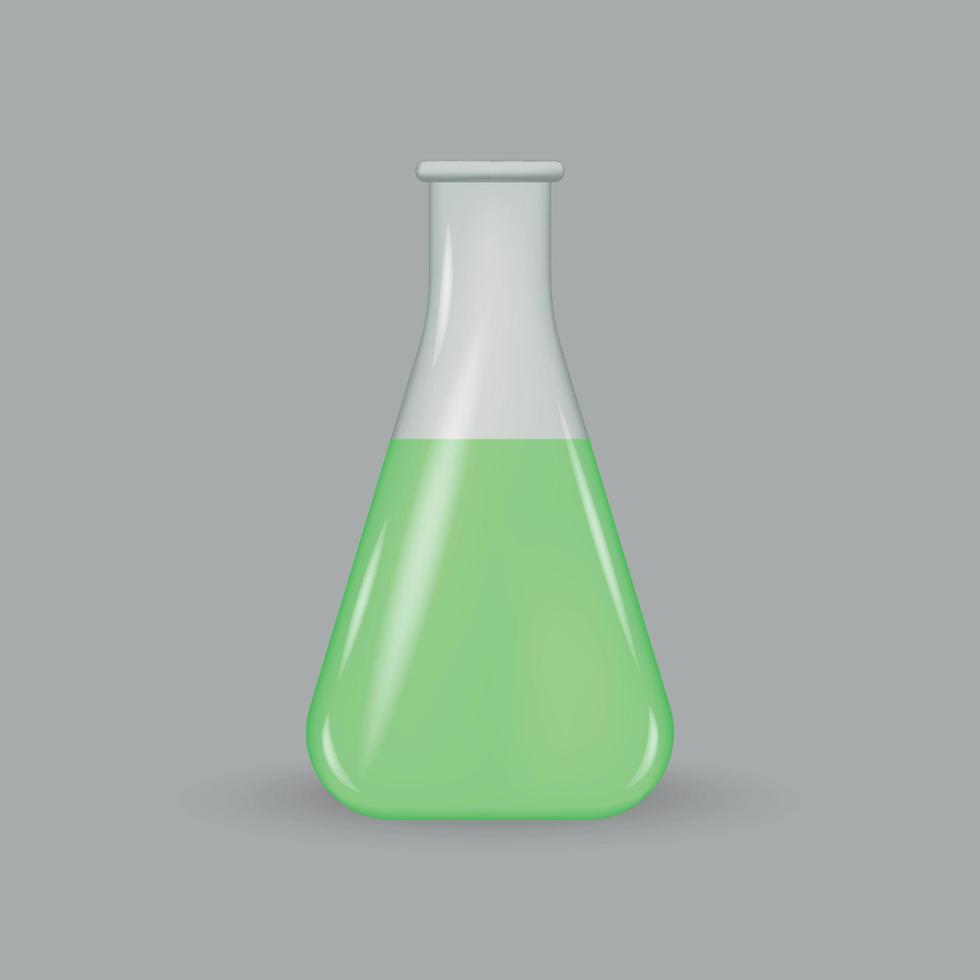 laboratorium glazen reageerbuis. vector illustratie