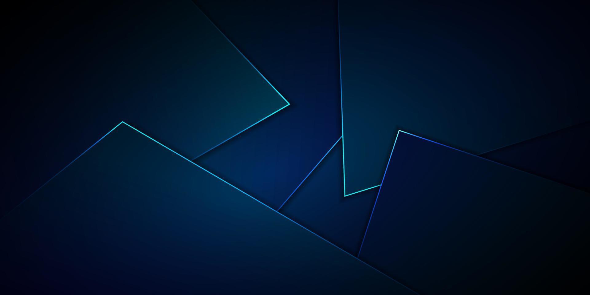 bstract blauwe achtergrondafbeelding. gloeiende vierkante hoek, vectorillustratie vector