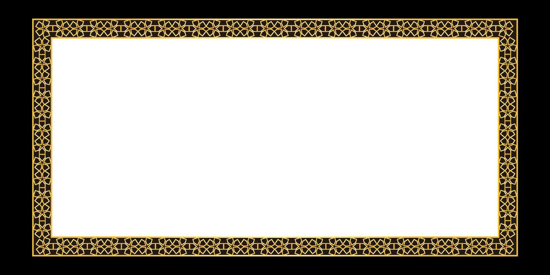 modern frame met islamitische stijl vector