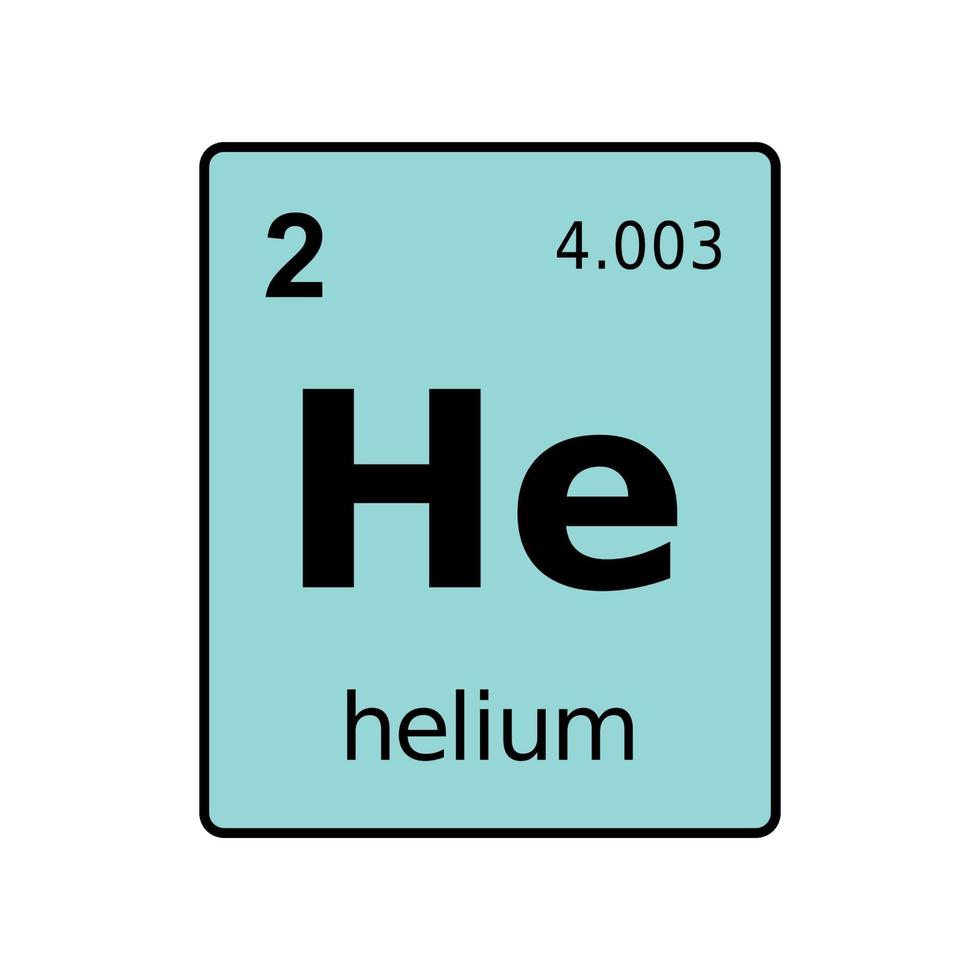 scheikundig element van periodiek systeem. vector