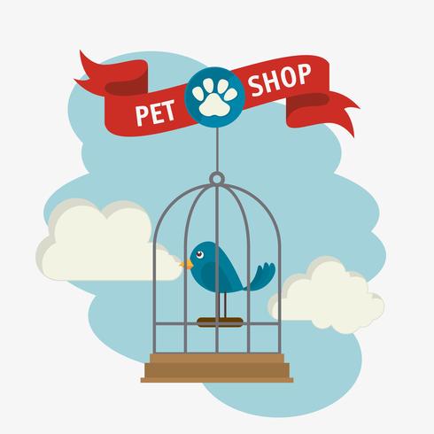 Dierenwinkel ontwerp. vector