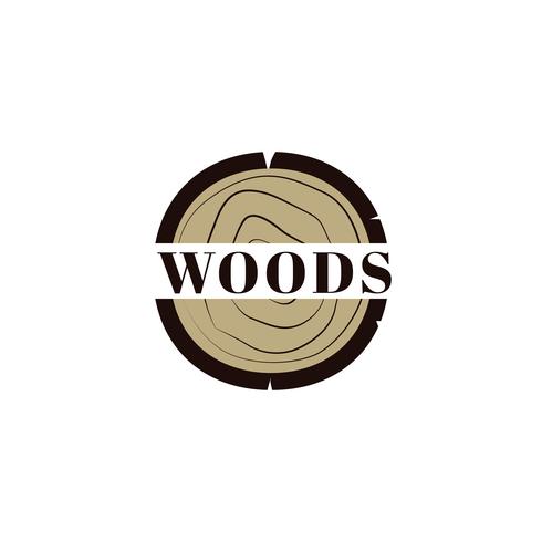 Wood Stump-logo vector