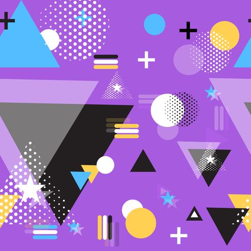 Vector geometrische illustratie vlakke vorm patroon