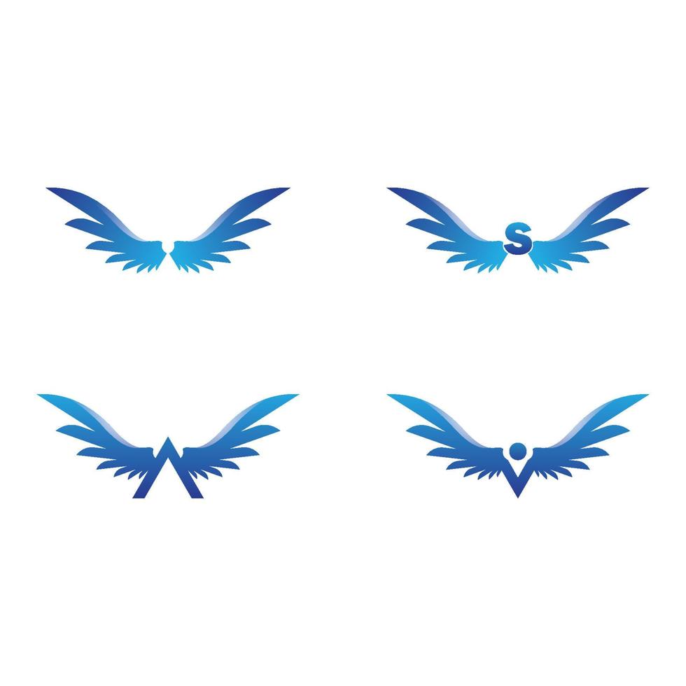 vleugel logo concept vector