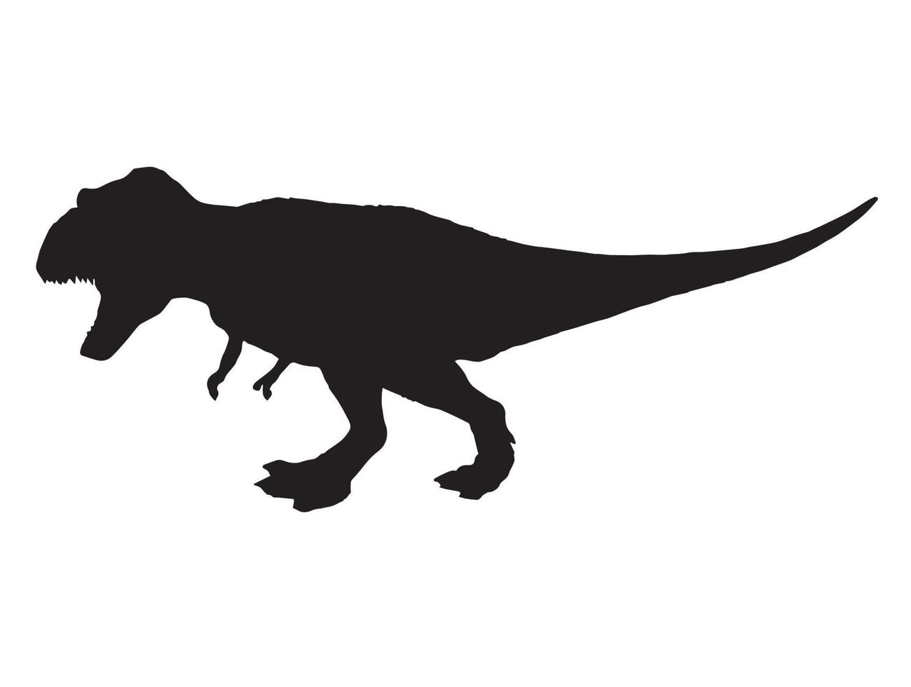tyrannosaurus t-rex, dinosaurus op geïsoleerde achtergrond. vector