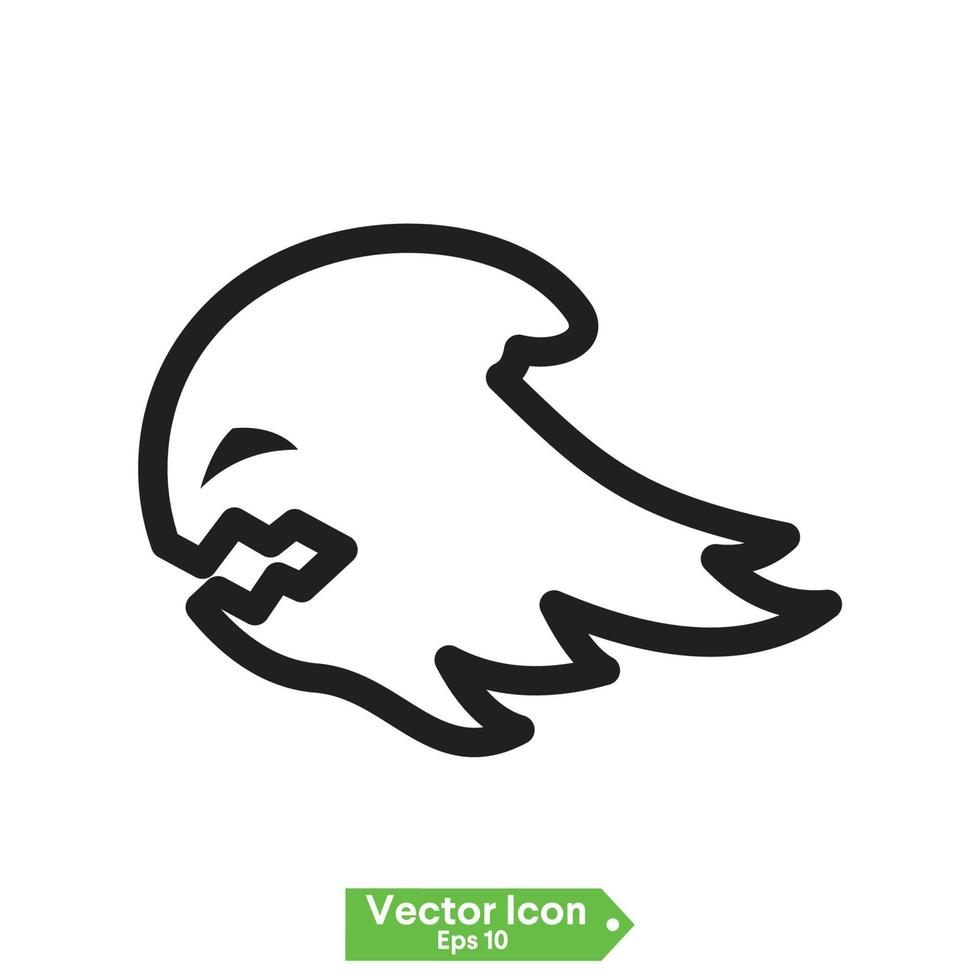 geïsoleerd spookpictogram op een witte achtergrond. spook vector icoon, emotie variatie. eenvoudige vlakke stijl ontwerpelementen. enge horrorbeelden.