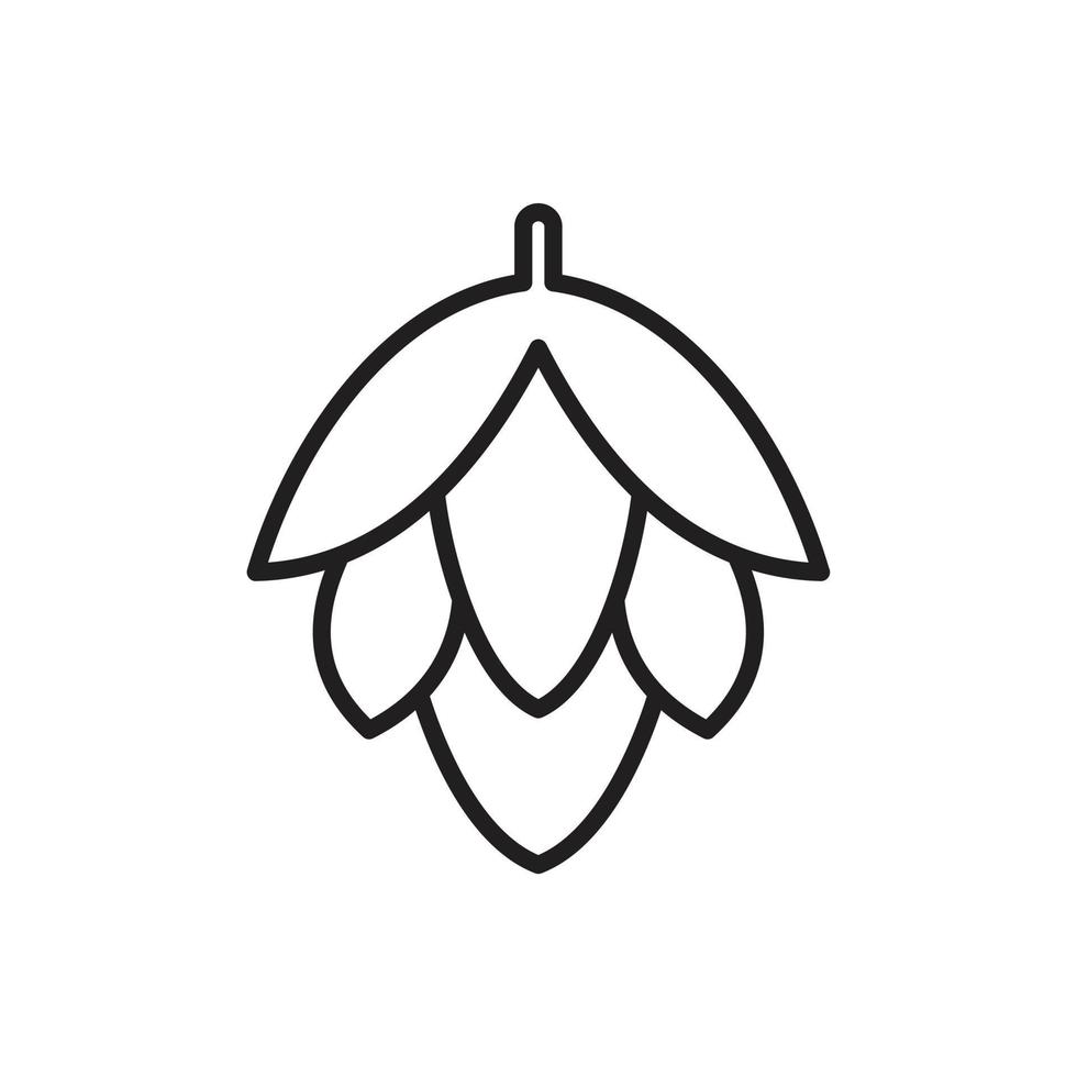 hopfruit icoon van bier en brouwerij icon pack vector