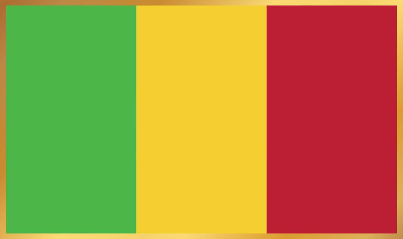 vlag van mali, vectorillustratie vector