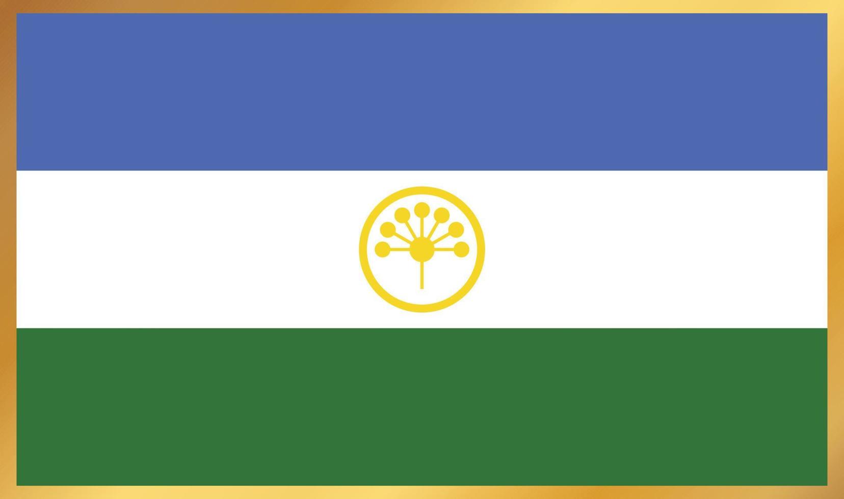 vlag van basjkortosta, vectorillustratie vector
