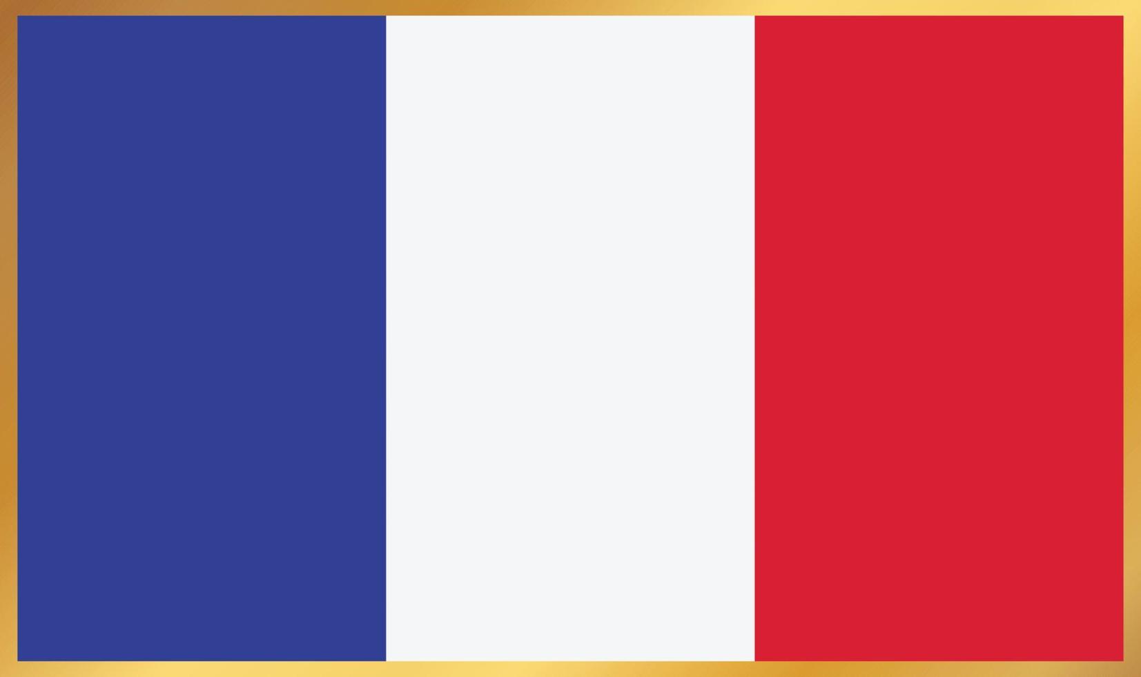 vlag van frankrijk, vectorillustratie vector