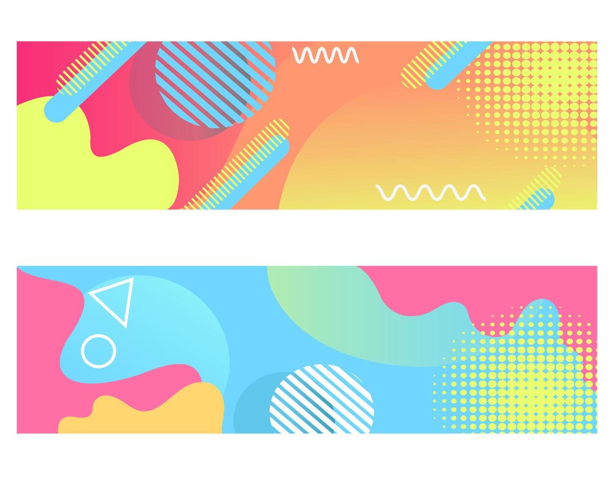 abstracte banner ontwerpsjablonen gratis vector