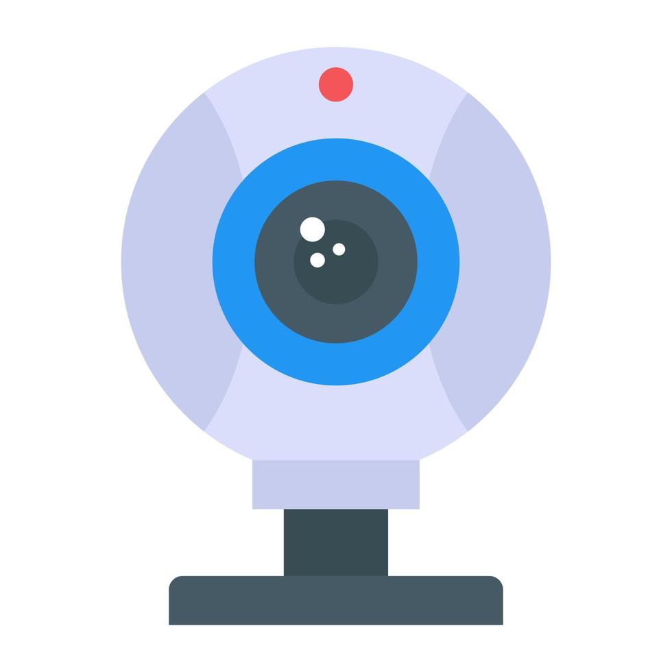 plat ontwerp icoon van webcam vector
