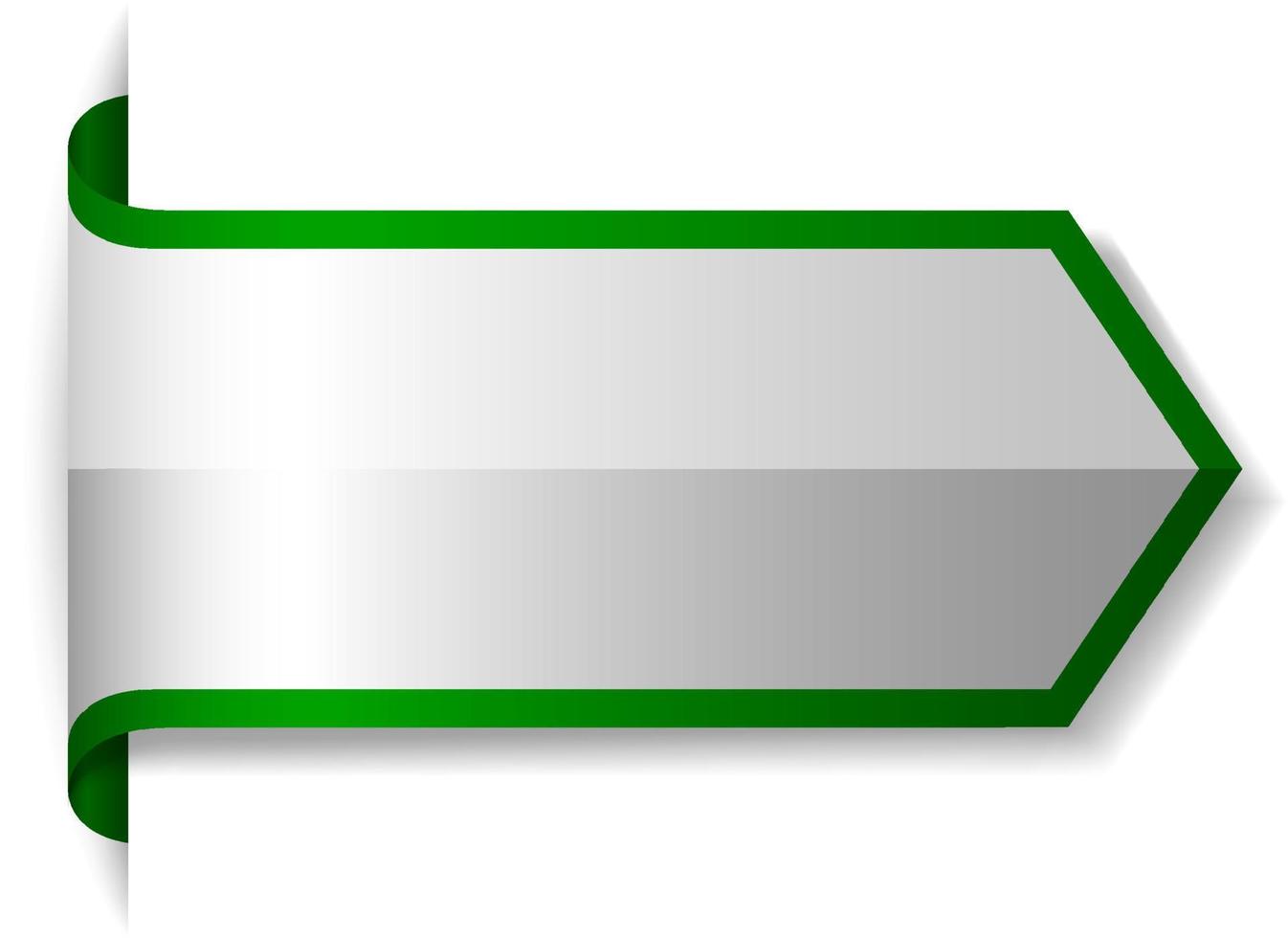 groen bannerontwerp op witte achtergrond vector