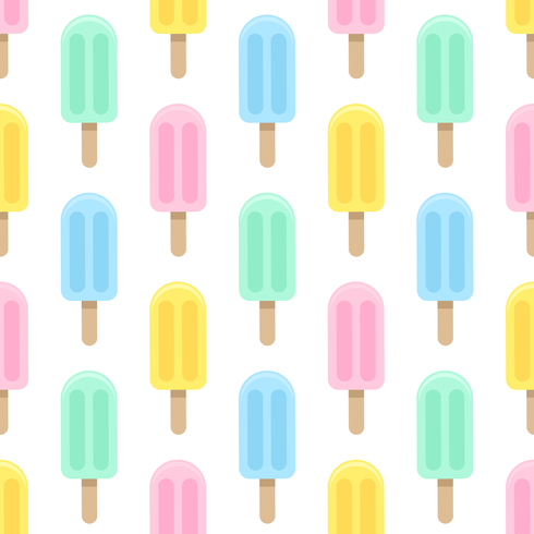 Pastel Ijslollys Naadloos Patroon vector