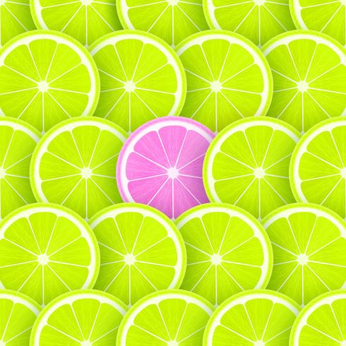 Pop Lime Segmenten Vector Achtergrond