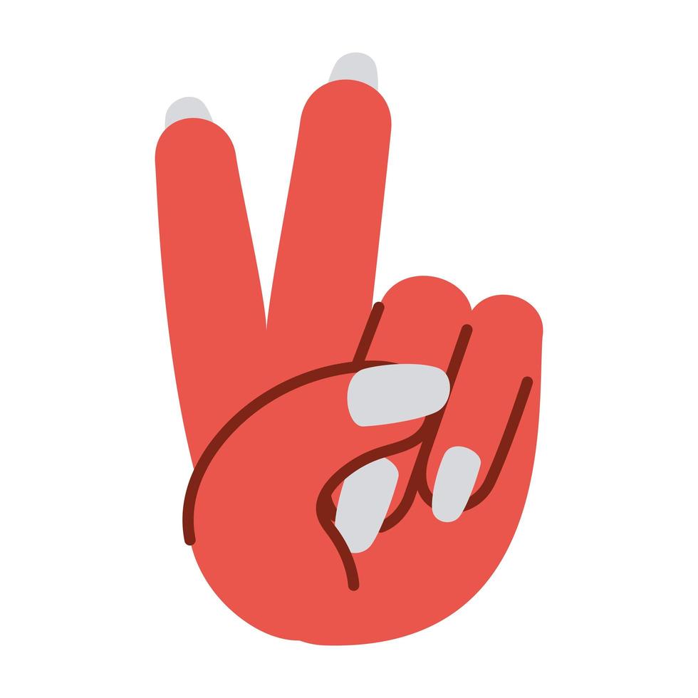 vrede hand symbool vector