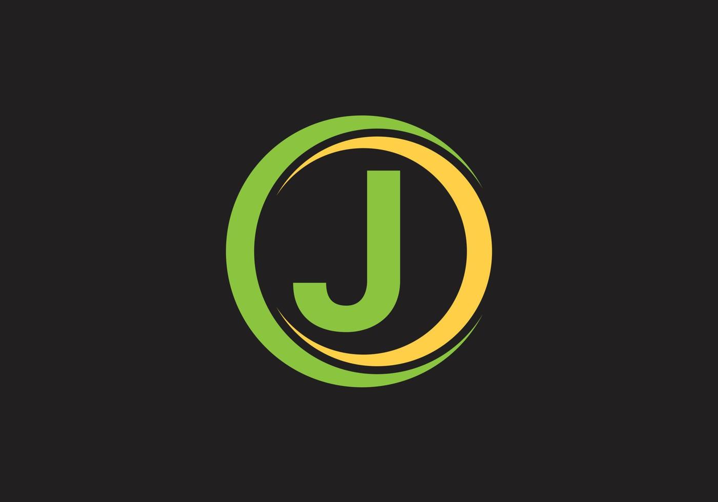 dit is een creatief letter j pictogram logo-ontwerp vector
