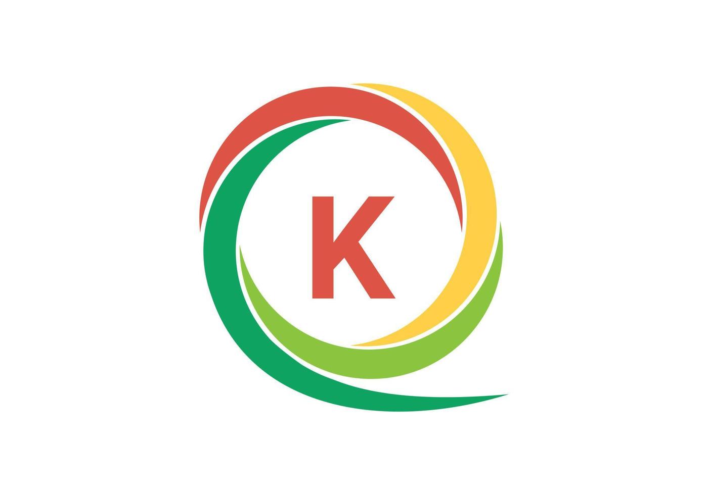 k logo brief ontwerp vector afbeelding
