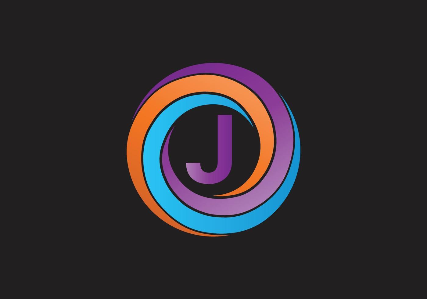 dit is een creatief letter j pictogram logo-ontwerp vector