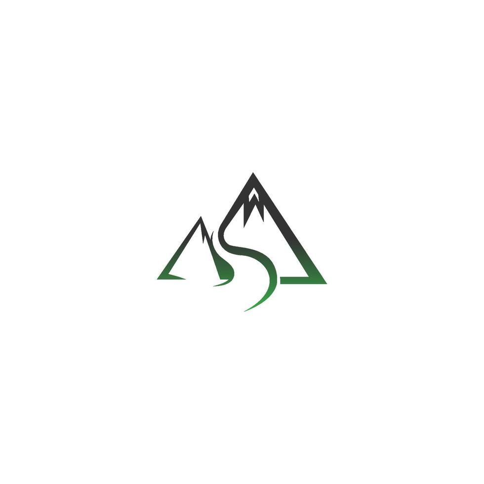 berg pictogram logo ontwerp vectorillustratie vector