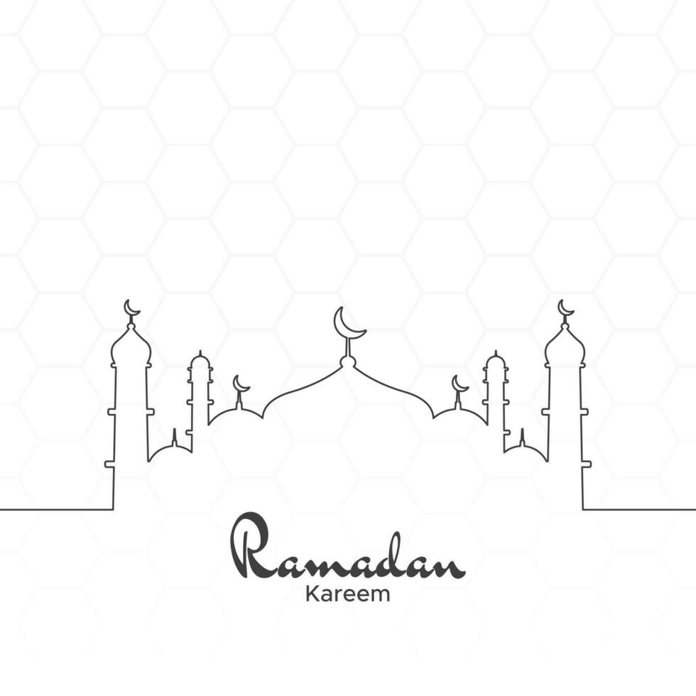 illustratie vectorafbeelding van ramadan kareem. perfect voor ramadan-ontwerp, sjabloon, lay-out. vector