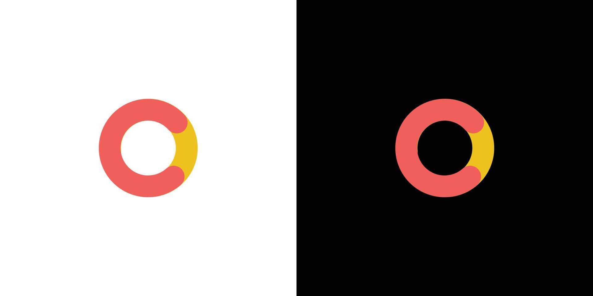 eenvoudig en kleurrijk globaal eerste letter c logo-ontwerp vector