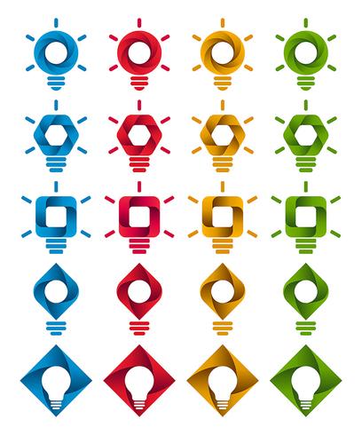 Spiraal infographic lamp pictogrammen vector