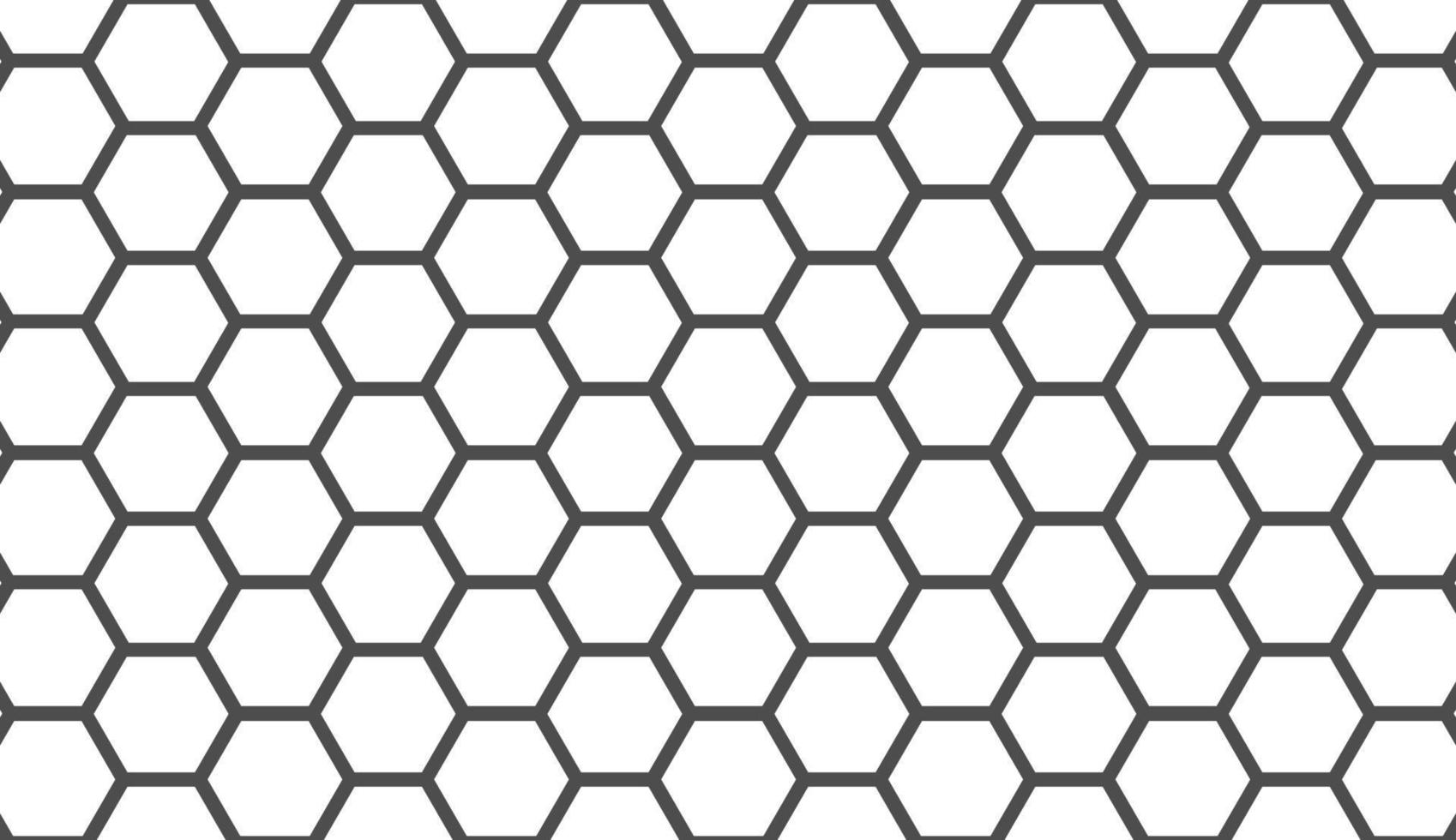 naadloos patroon. eenvoudig zeshoekig ornament. minimalistisch zwart-wit patroonontwerp. kan worden gebruikt voor posters, brochures, ansichtkaarten en andere afdrukbehoeften. vector illustratie