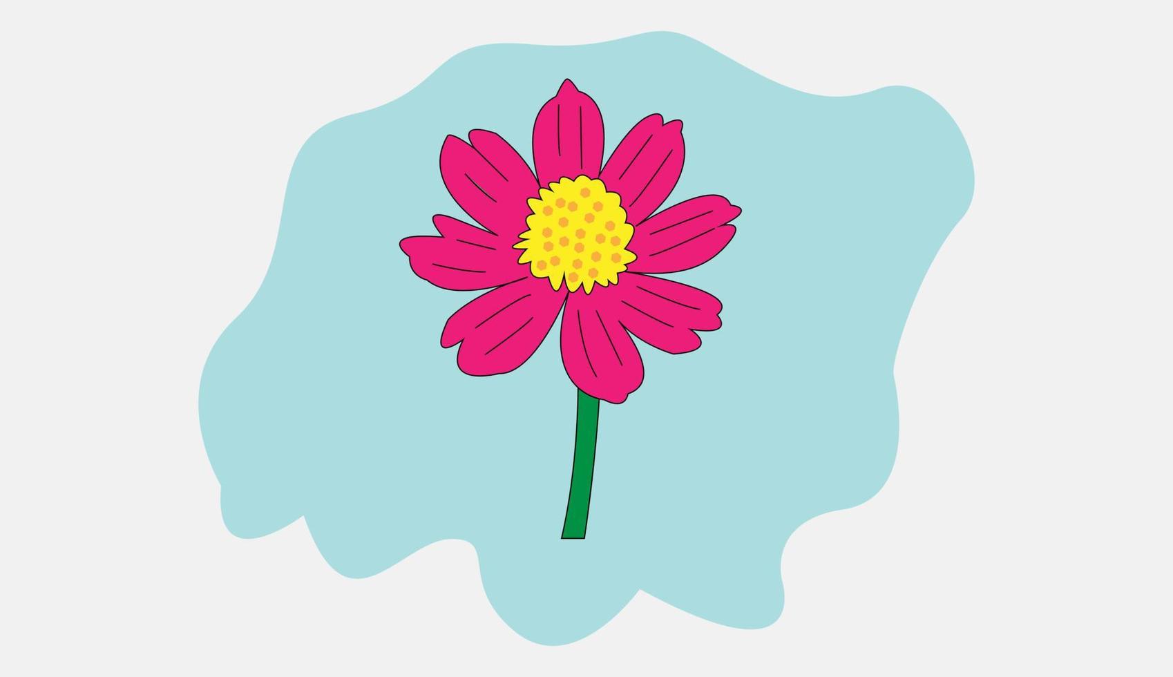 illustratie van zonnebloem geïsoleerd op background vector