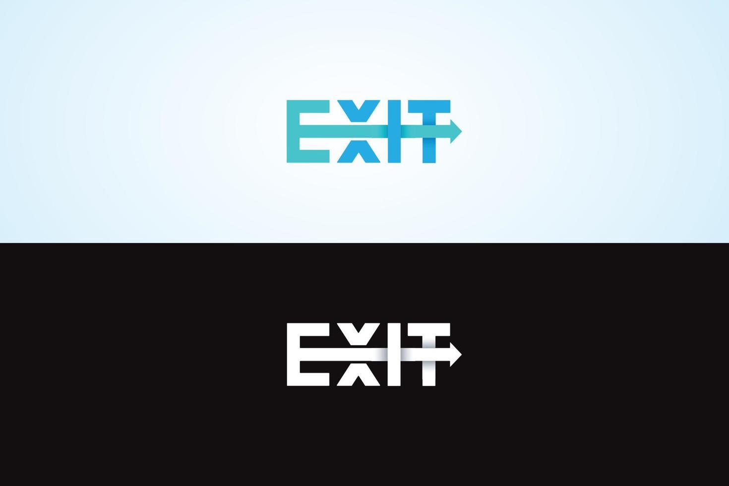 exit ontwerp illustratie vector