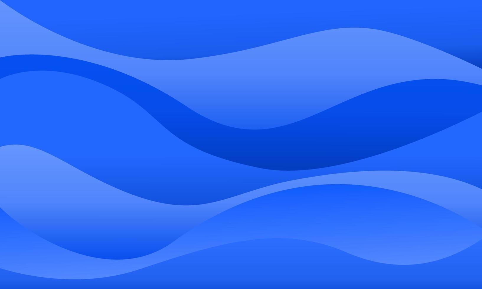 abstract zwaaiend blauw kleurverloop voor banner en achtergrond vector