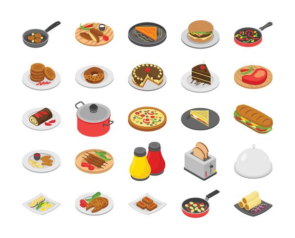 Pack van koken en voedsel pictogrammen vector
